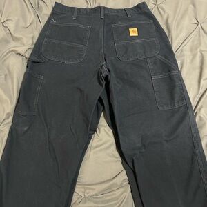 Carhartt Men's Black Cargo Work Pants with Utility Pockets
